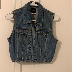 Urban Outfitters Crop denim vest
